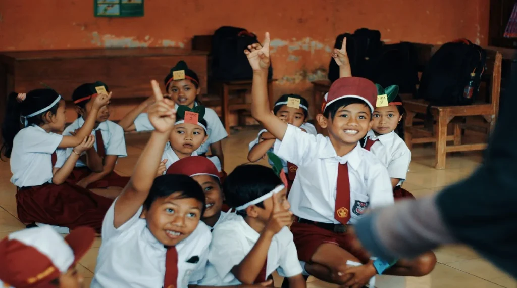 School-age children during the early elementary years often need calm time after school