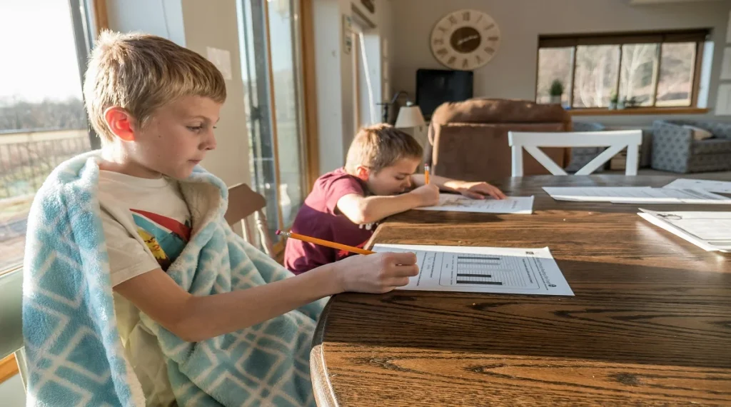 Visible family rules posted at home to help children remember expectations