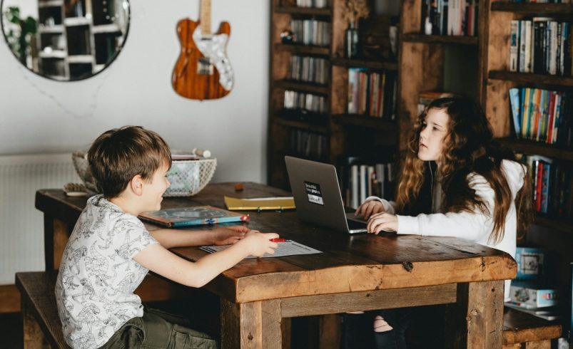 Homework habits for children with organized study space