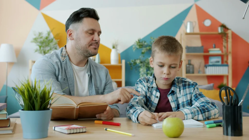 Calm after-school conversation helping when children stop talking about school