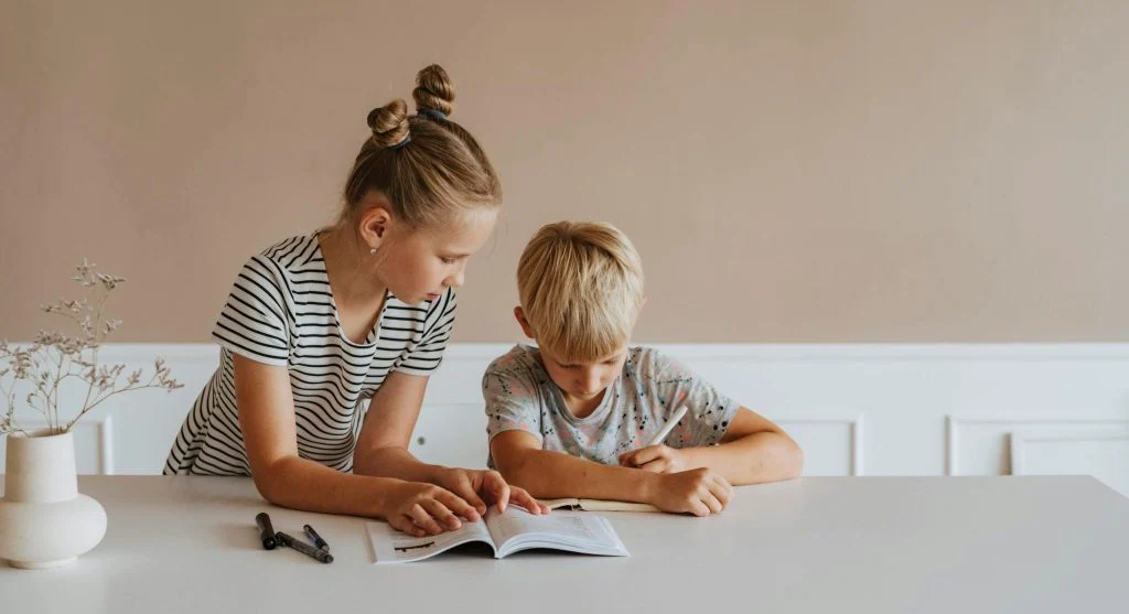 Organized homework routine helping when children avoid starting homework
