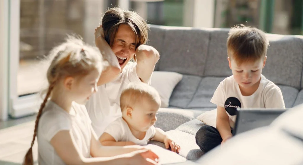Evening reset of a family launch pad to reduce morning stress