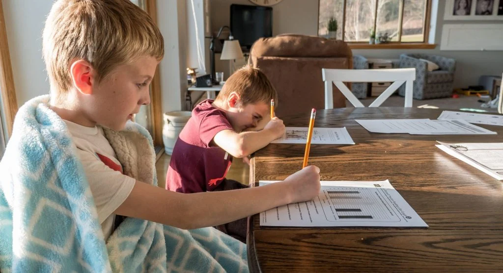 Simple paper sorting system that helps families manage school forms and homework