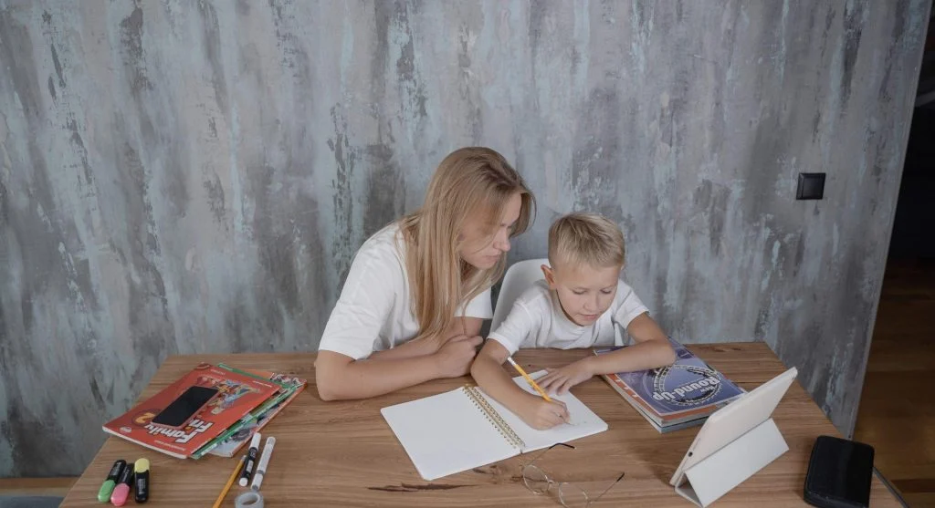 Evening school setup ready to reduce next-morning family stress