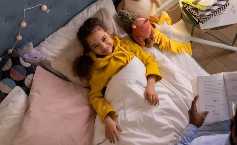 Parent listening while a child suddenly opens up at bedtime