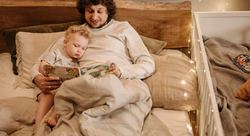 Calm parent response to repeated bedtime requests at night