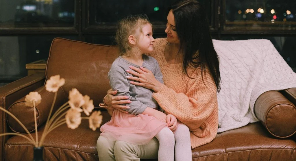 Parent and child reconnecting after understanding each other better