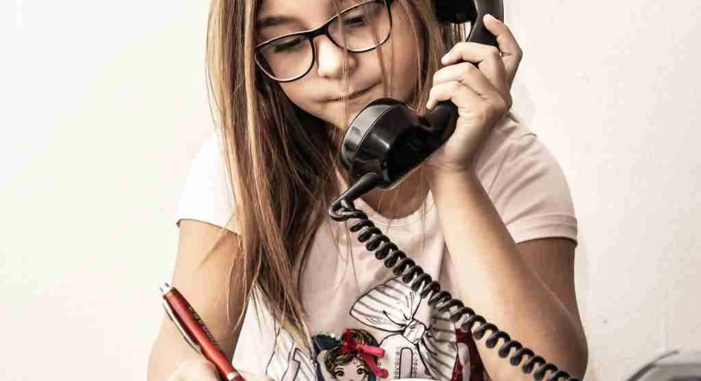Tween reflecting after completing a conversation that was rehearsed in advance