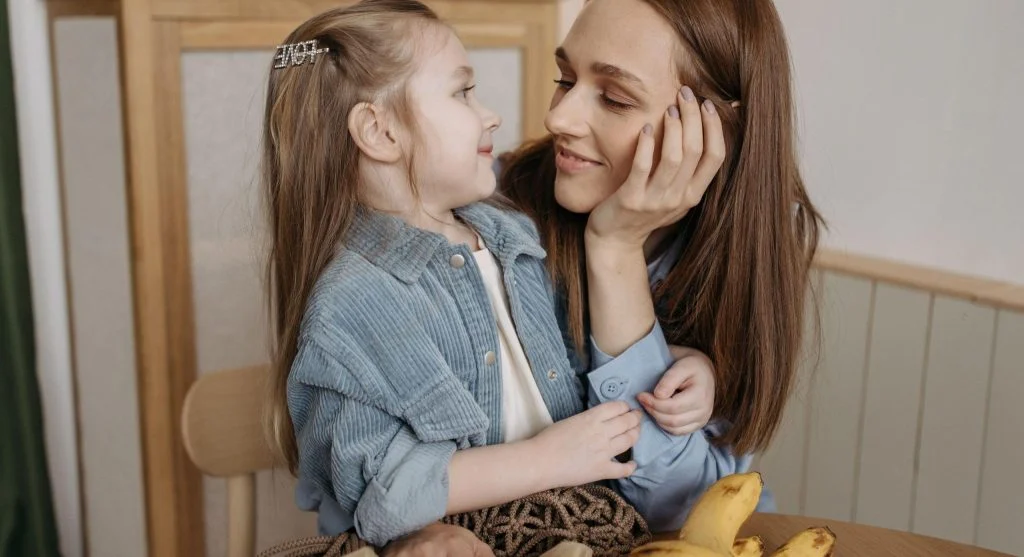 Parent and child reconnecting after understanding each other better