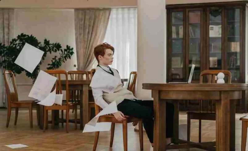 Child deciding how to begin an open-ended school assignment